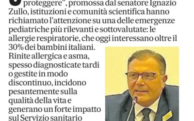 Criticità pediatriche focus sulle allergie: il Dottor.Capasso in Senato